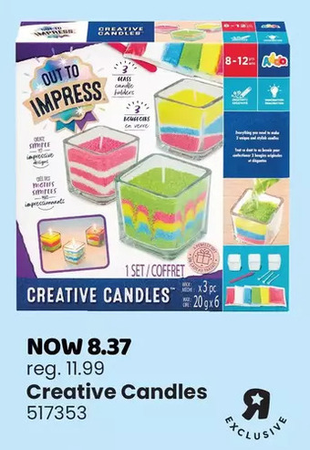 Toys R us Out to impress creative candles - r exclusive offer