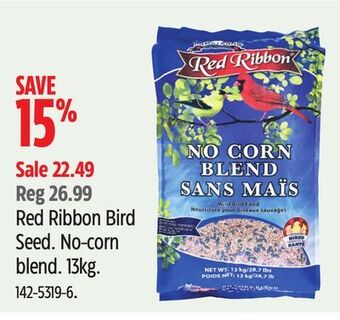 Canadian Tire Red ribbon bird seed offer