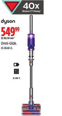 Canadian Tire Dyson omni-glide stick vacuum offer