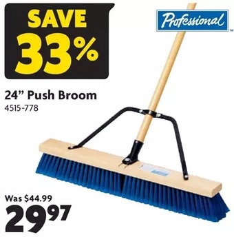 Home Hardware 24" push broom offer