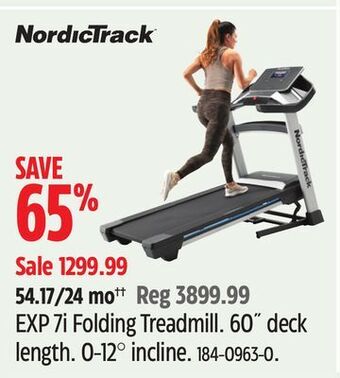 Canadian Tire Nordic track exp 7i folding treadmill offer