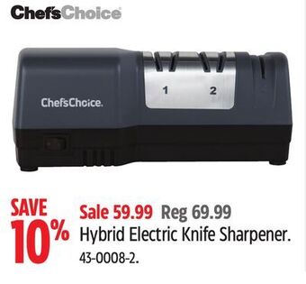 Canadian Tire Chef's choice hybrid electric knife sharpener offer