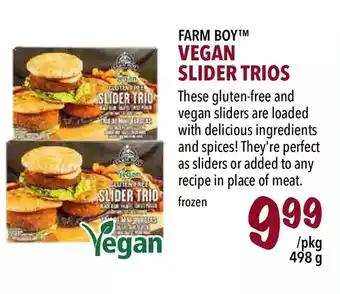 Farm Boy Farm boy vegan slider trios offer