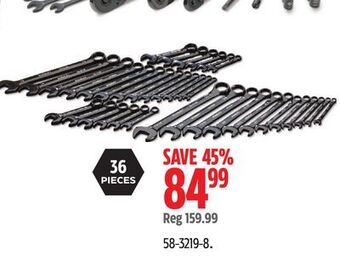 Canadian Tire Stanley black chrome socket set offer