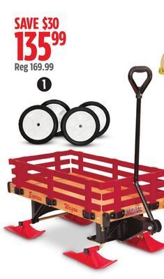 Canadian Tire Millside convertible wagon sleigh offer
