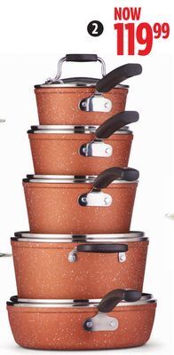 Canadian Tire Heritage the rock 10-pc forged non-stick cookset offer