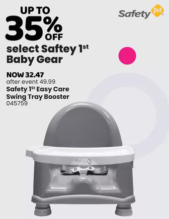 Babies 'R' Us Safety 1st easy care swing tray booster offer