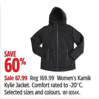 Canadian Tire Women's kamik kylie jacket offer