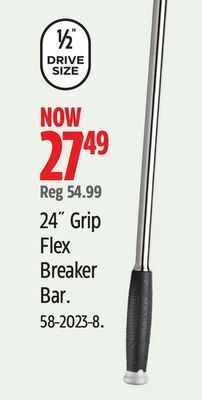 Canadian Tire Maximum 24˝ grip flex breaker bar offer