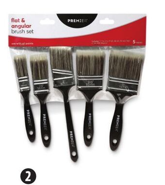 Canadian Tire Premier mixed paint brushes, 5-pack offer