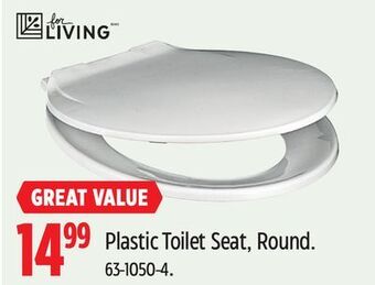 Canadian Tire For living plastic toilet seat, round offer