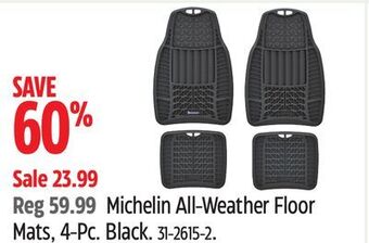 Canadian Tire Michelin all-weather floor mats, 4-pc offer