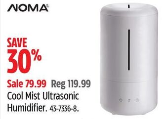 Canadian Tire Noma cool mist ultrasonic humidifier offer