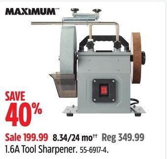 Canadian Tire Maximum 1.6a tool sharpener offer