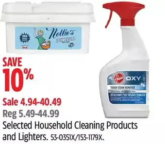 Canadian Tire Household cleaning products and lighters offer