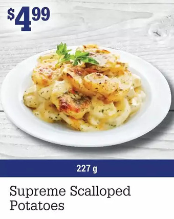 M & M Food Market Supreme scalloped potatoes offer