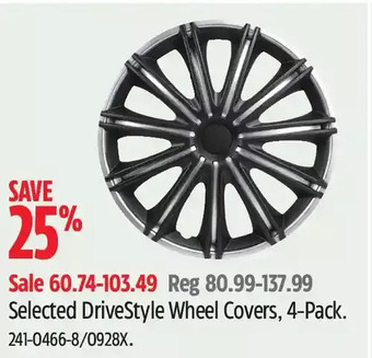 Canadian Tire Drivestyle wheel covers, 4-pack offer