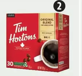 Canadian Tire Tim hortons and mccafe coffee k-cup pods offer