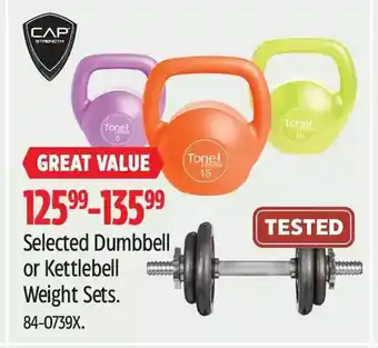Canadian Tire Dumbbell or kettlebell weight sets offer