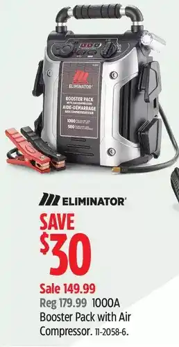 Canadian Tire Eliminator 1000a booster pack offer