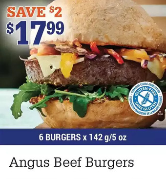 M & M Food Market Angus beef burgers offer