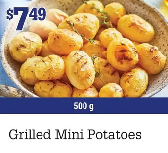 M & M Food Market Grilled mini potatoes offer