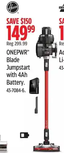 Canadian Tire Hoover onepwr blade jumpstart offer
