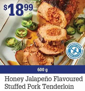 M & M Food Market Honey jalapeño flavoured stuffed pork tenderloin offer