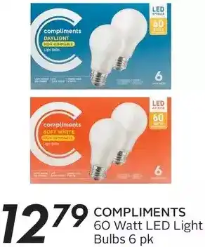 Sobeys Compliments 60 watt led light bulbs offer