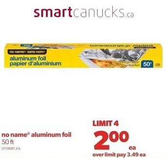 Real Canadian Superstore no name aluminum foil offer