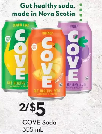 Sobeys Cove soda offer