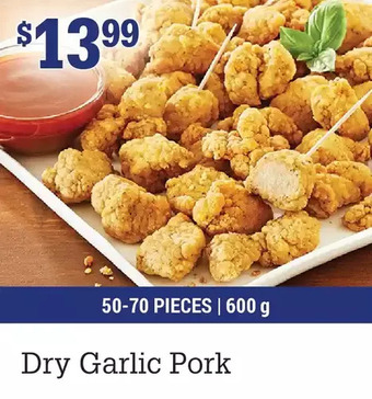M & M Food Market Dry garlic pork offer