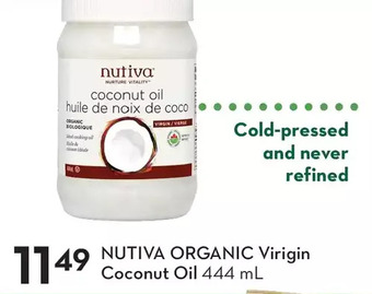 Sobeys Nutiva organic virgin coconut oil offer