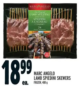 Metro Marcangelo lamb spiedini skewers offer