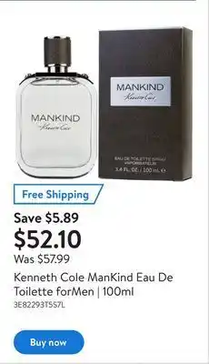 Walmart Kenneth cole mankind eau de toilette formen | 100ml offer