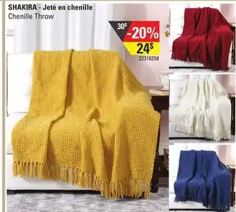 Sushi Shop Shakira chenille throw offer