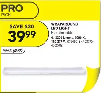 Lowe's Wraparound led light 4' offer