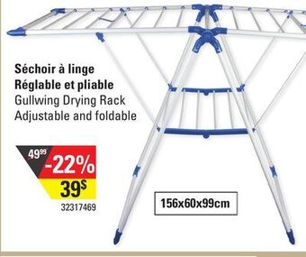 Sushi Shop Gullwing drying rack adjustable and foldable offer