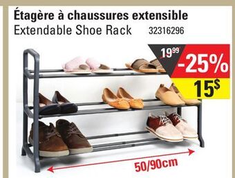 Sushi Shop Extendable shoe rack offer
