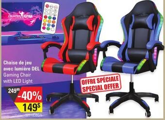 Sushi Shop Gaming chair with led light offer