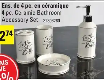Sushi Shop 4 pc. ceramic bathroom offer