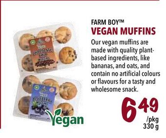 Farm Boy Farm boy™ vegan muffins offer
