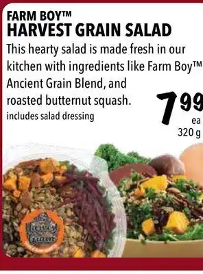 Farm Boy Farm boy™ harvest grain salad offer