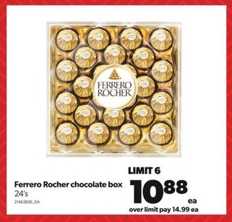 Real Canadian Superstore Ferrero rocher chocolate box, 24's offer
