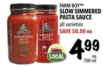 Farm Boy Farm boy™ slow simmered pasta sauce offer