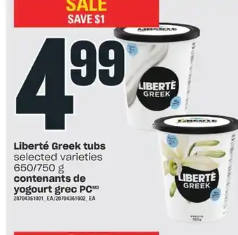 Valu-mart Contenants de yogourt grec pc, 650/750 g offer