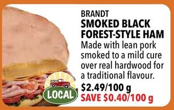 Farm Boy Brandt smoked black forest-style ham offer
