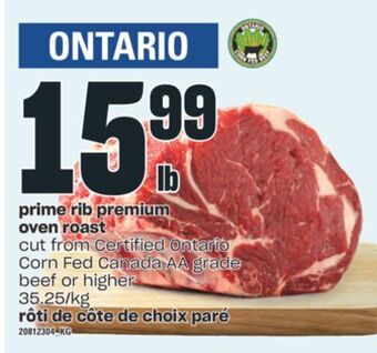 Valu-mart Rôti de côte de choix paré offer