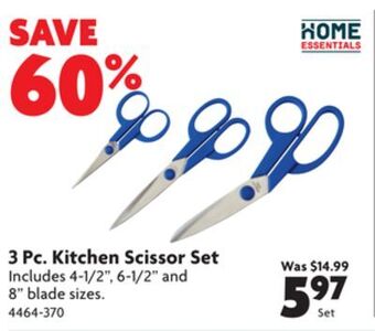 Home Hardware 3 pc. kitchen scissor set offer