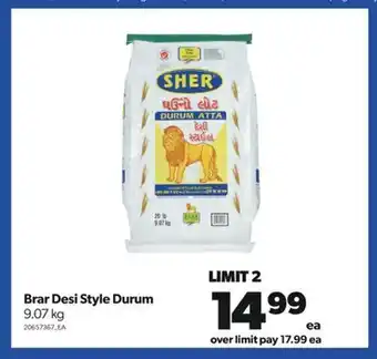 Real Canadian Superstore Brar desi style durum, 9.07 kg offer